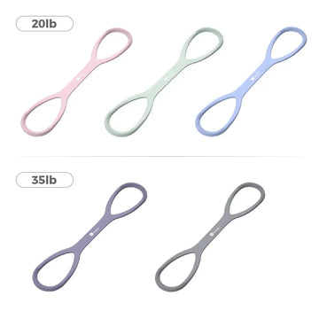 Portable figure 8 band for quick routines