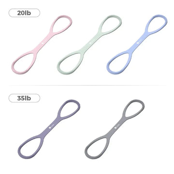 Portable figure 8 band for quick routines