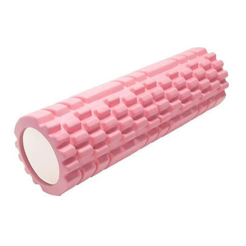 Pink textured fitness roller product view