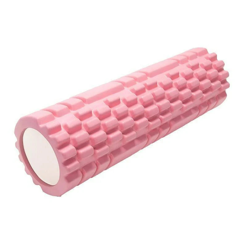 Pink textured fitness roller product view