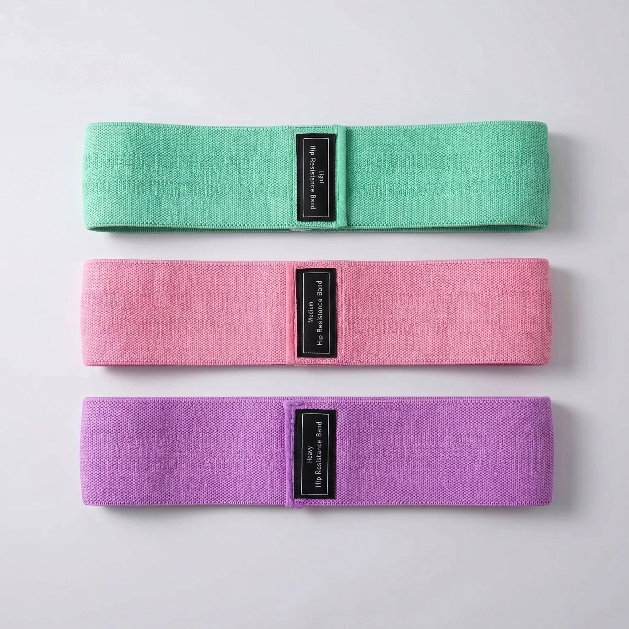 Mint pink and purple fabric Pilates band color options