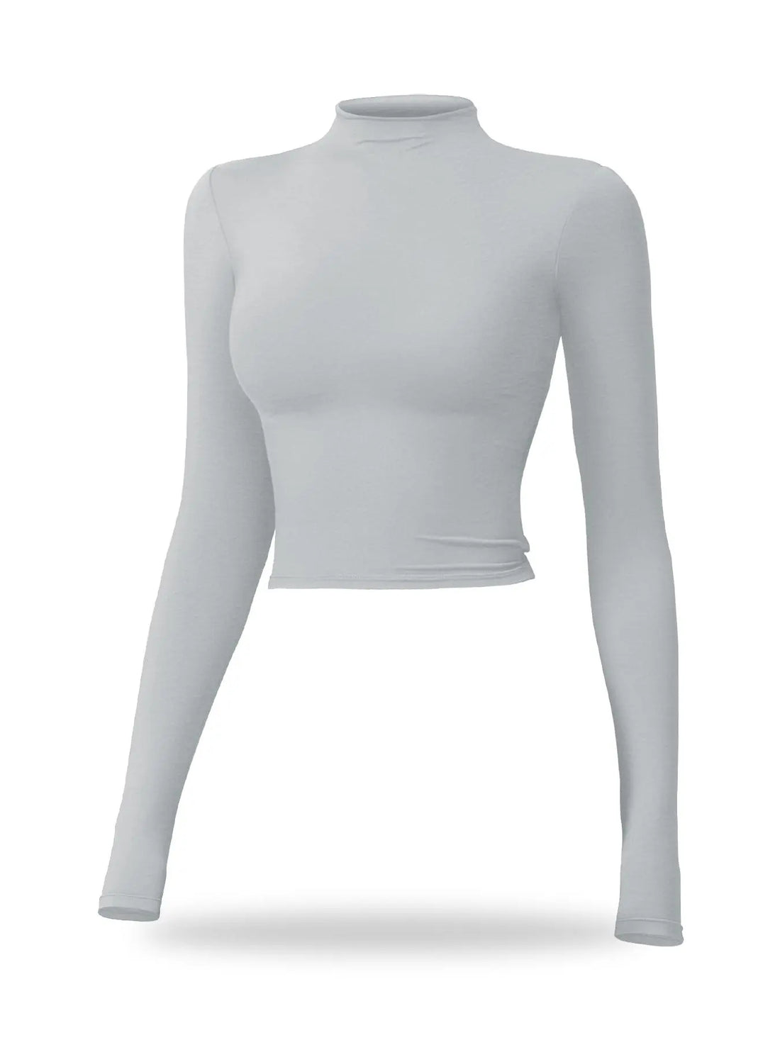 Flowelle Mock-Neck Quick-Dry Sports Tee - Black