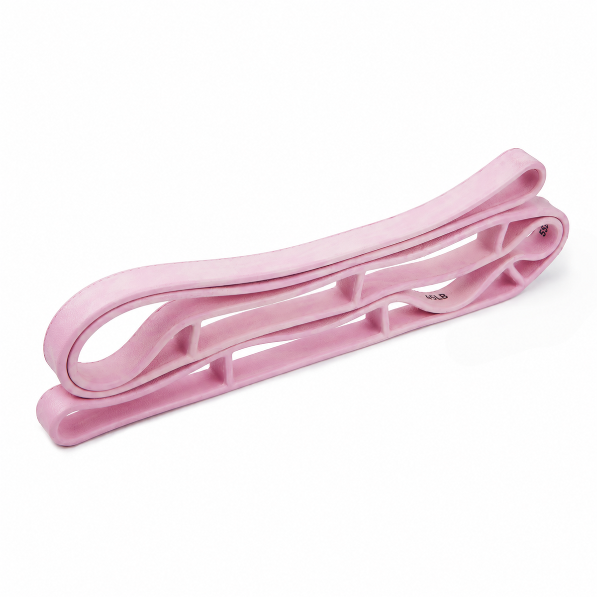 Pink Flowelle multi-grip adjustable resistance band on a white background