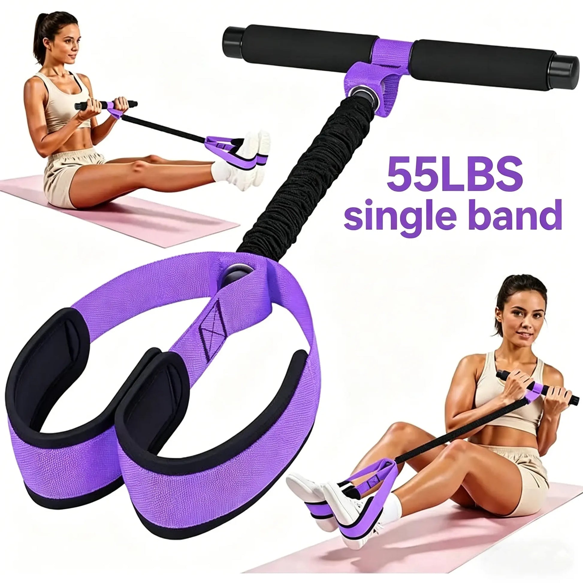 Flowelle purple 55 lb pedal resistance trainer