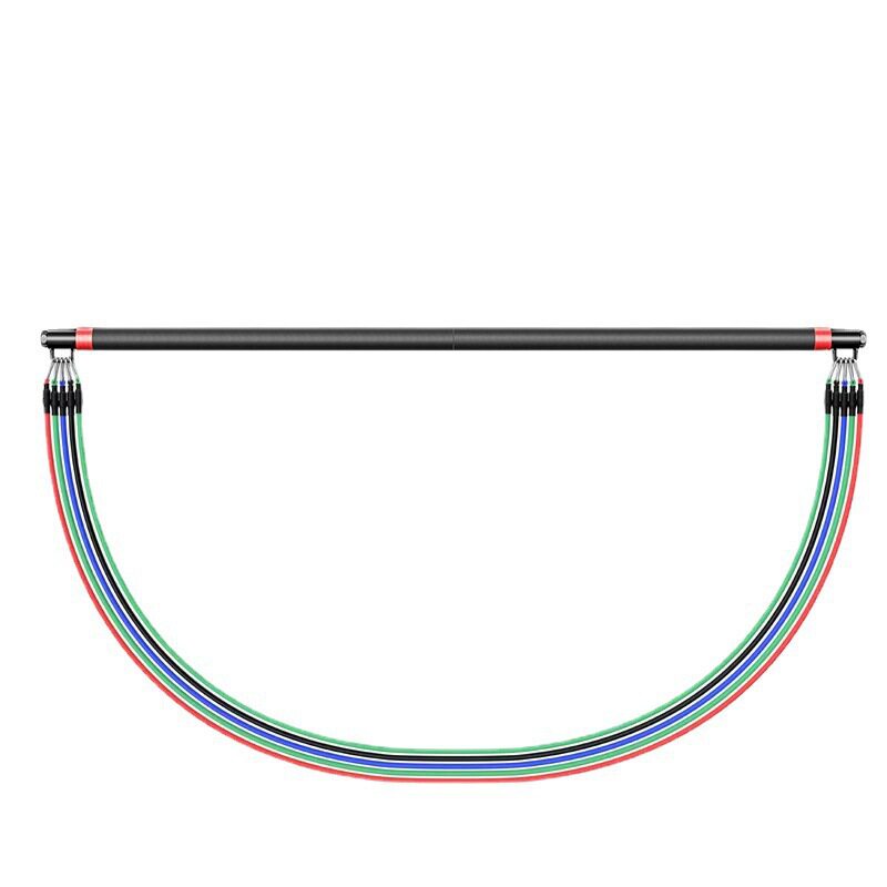 White male athlete using the Flowelle PowerFlex resistance band trainer with a door anchor