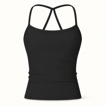 Flowelle Strappy Yoga Tank - Black