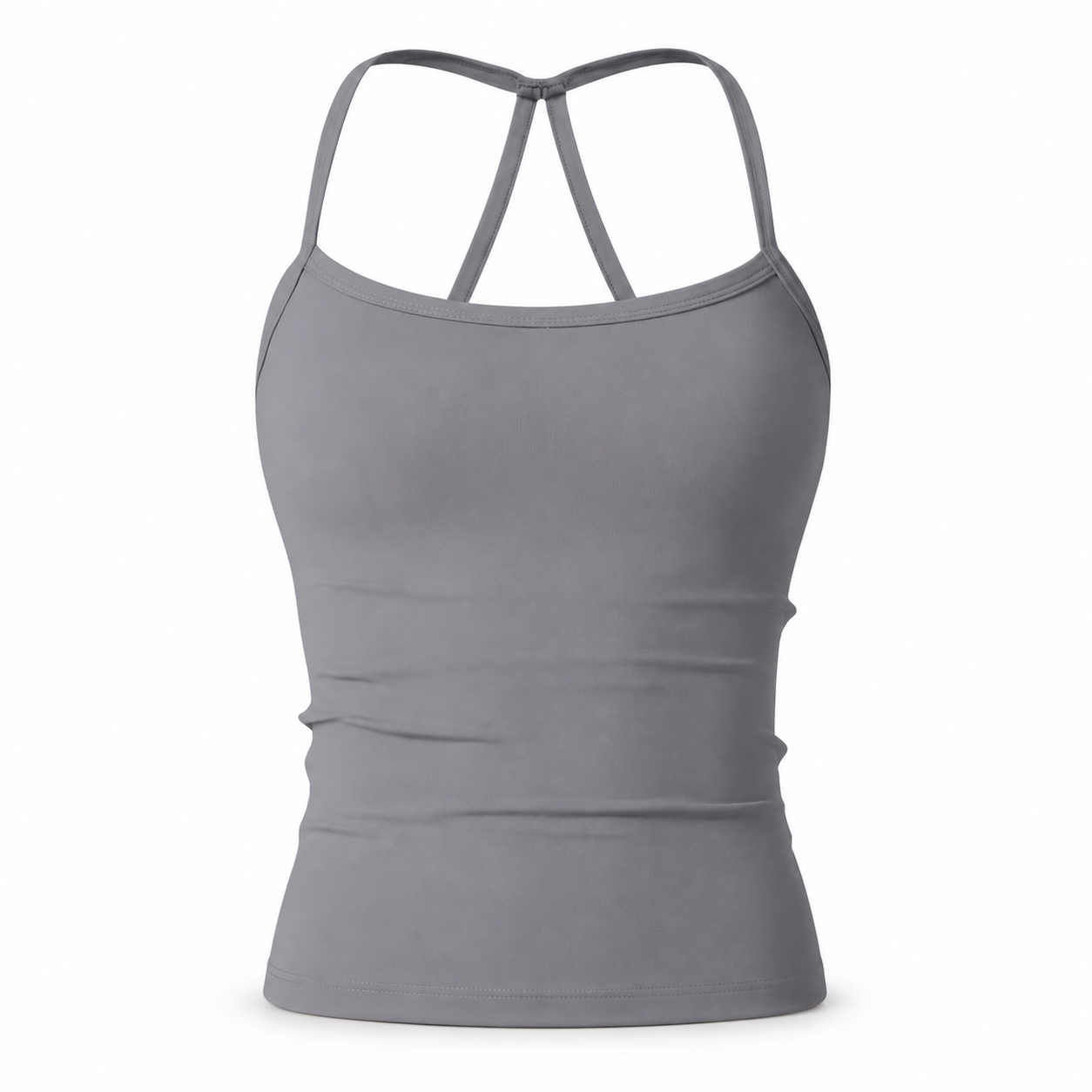 Flowelle Strappy Yoga Tank - Gray