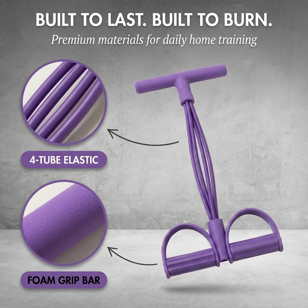 6-Tube Full-Body Resistance Pedal Trainer