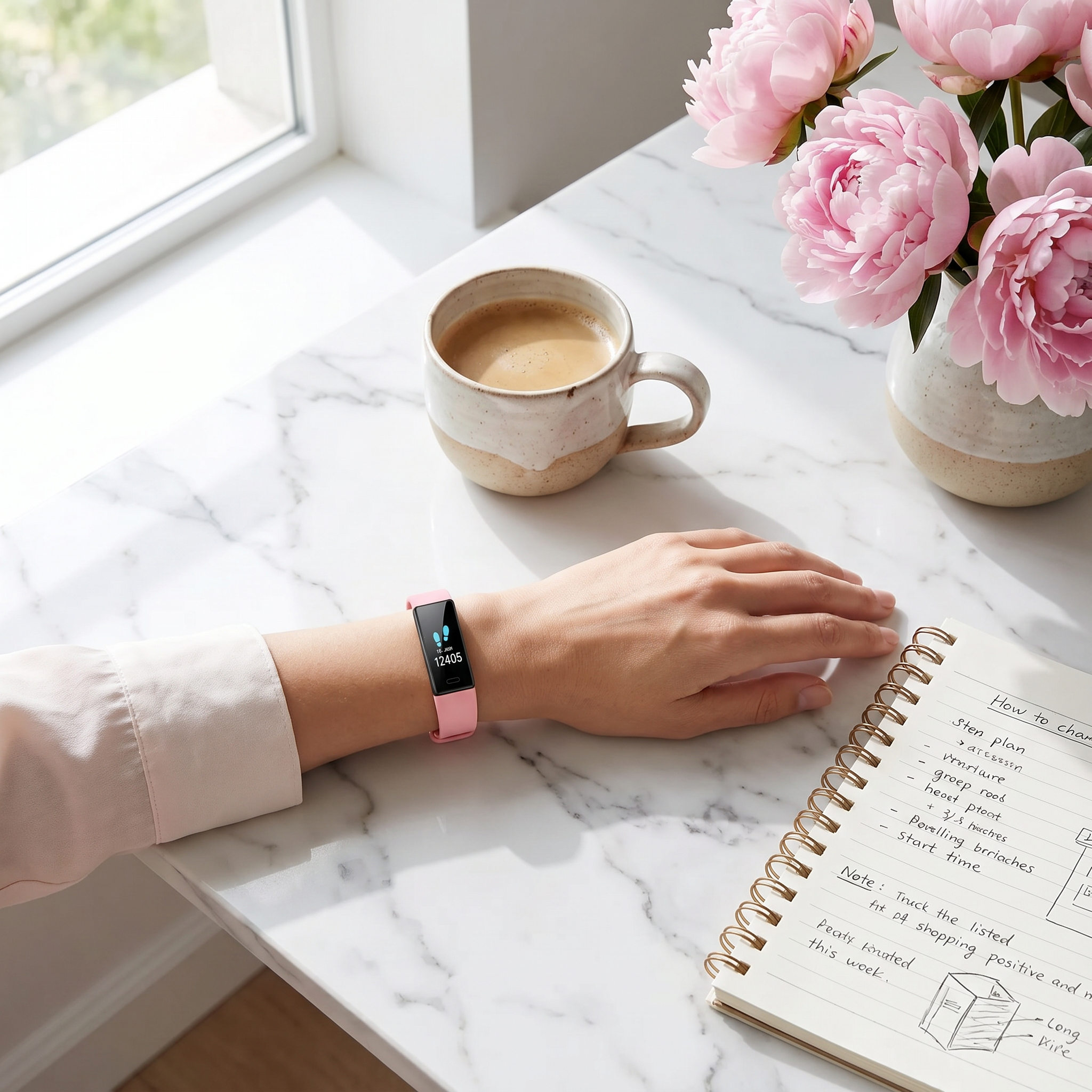 Pink Fitness Tracker