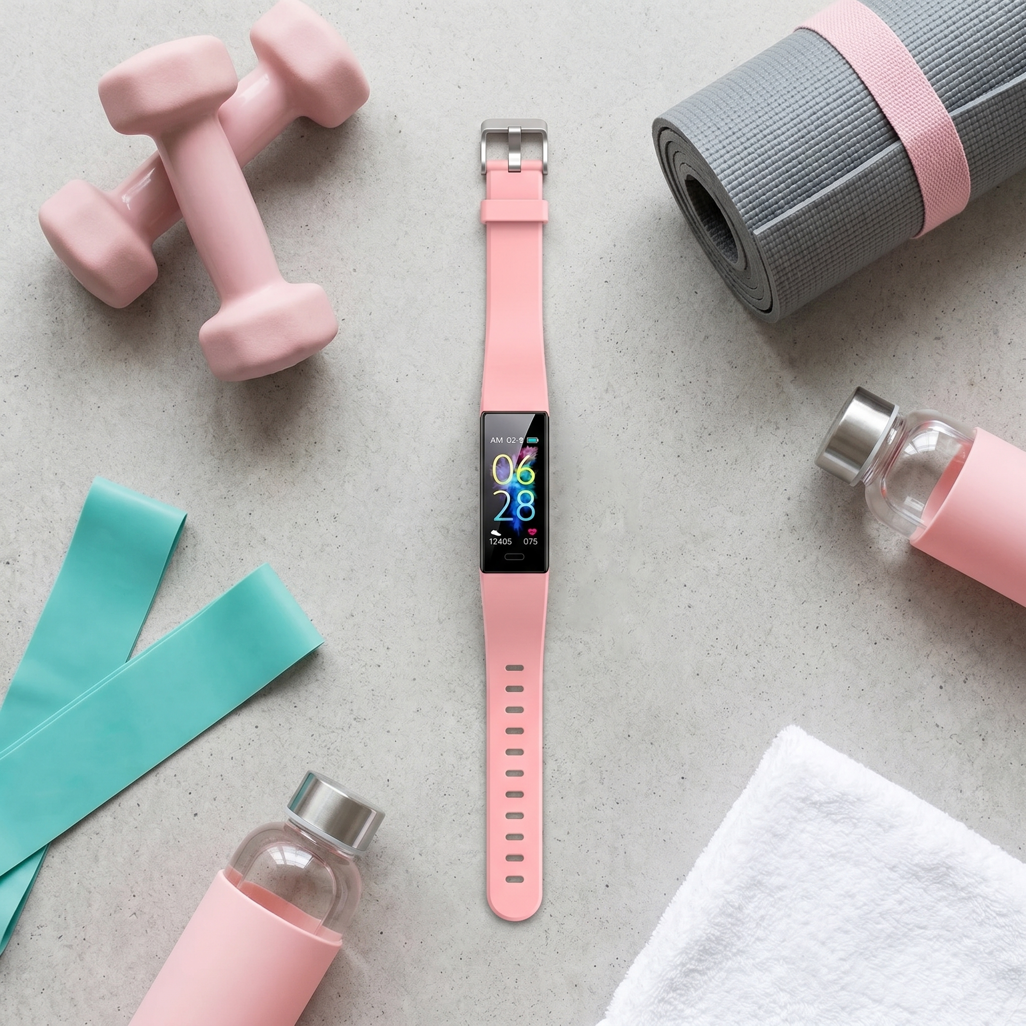 Pink Fitness Tracker